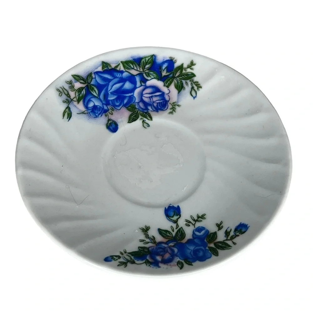 Vintage‎ Blue Floral Cup & Saucer